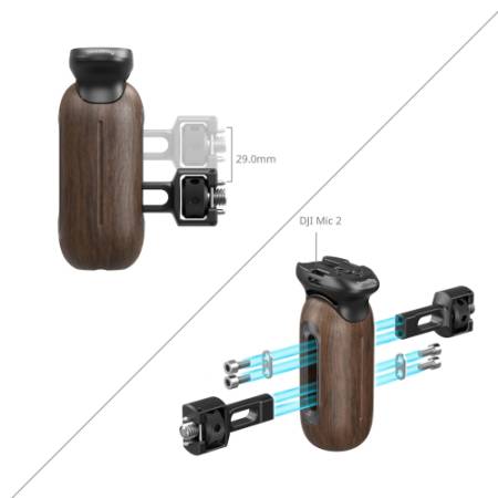 SmallRig 5238 - obustronny, drewniany uchwyt boczny